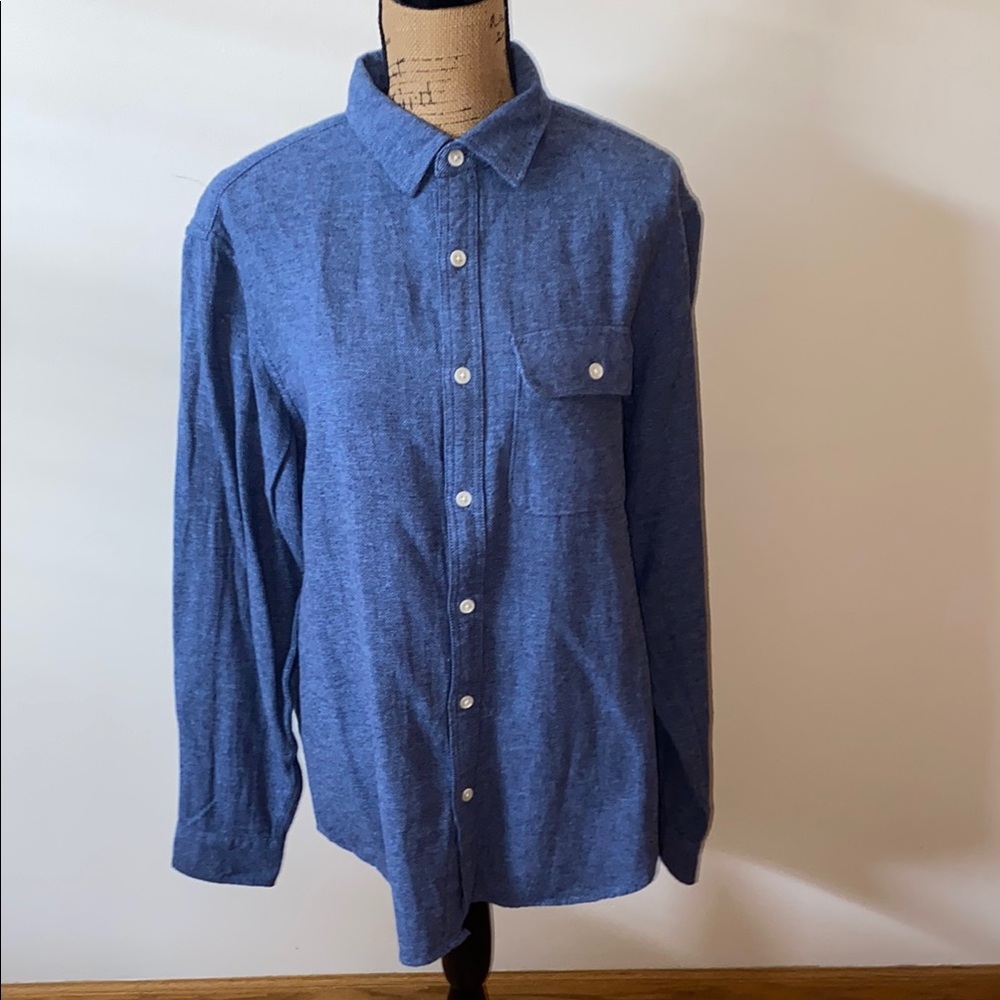 Old Navy Blue Casual Button Down Shirt